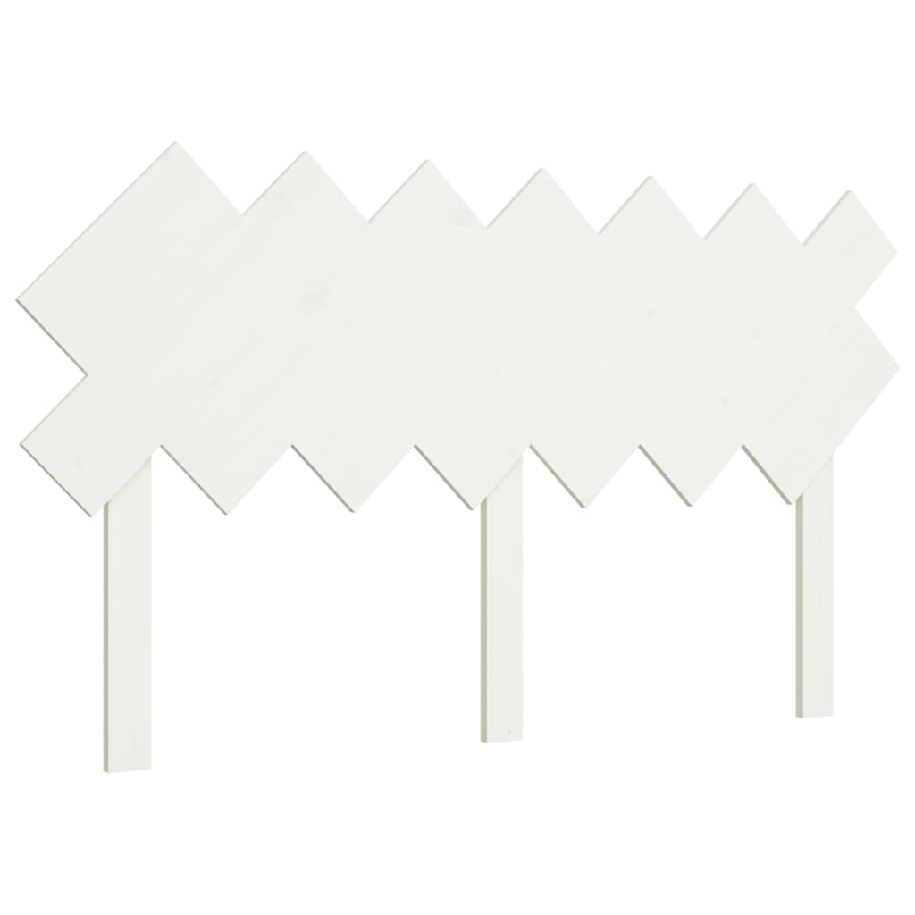 vidaXL Wezgłowie łóżka, białe, 141x3x80,5 cm, lite drewno sosnowe