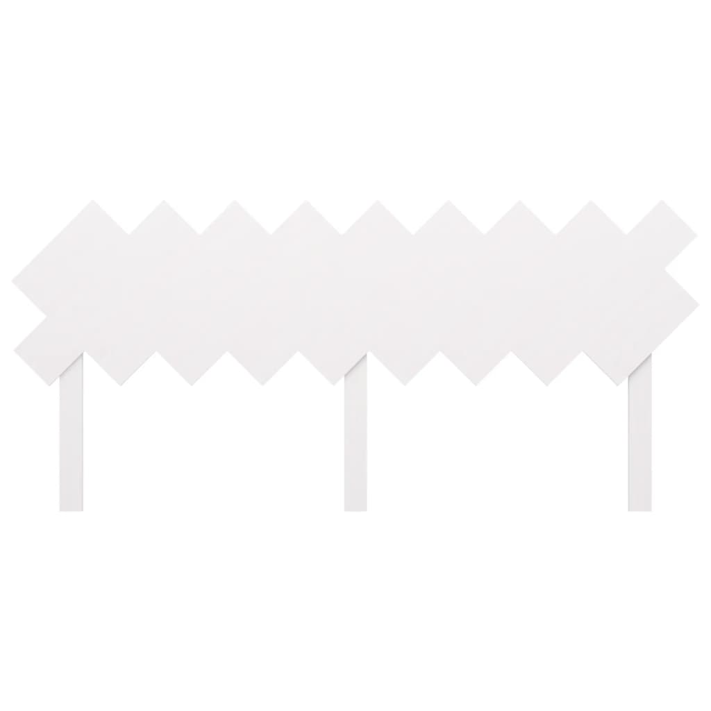 vidaXL Wezgłowie łóżka, białe, 178x3x80,5 cm, lite drewno sosnowe