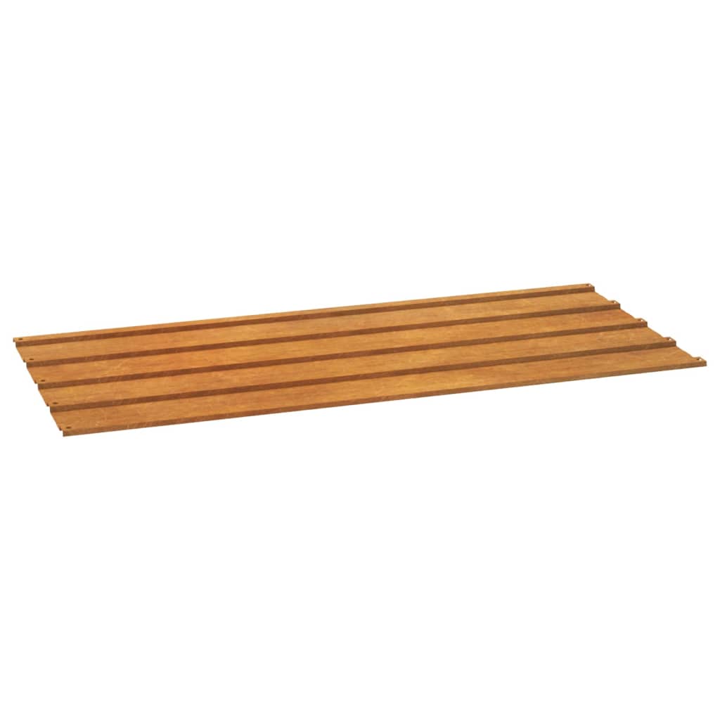 vidaXL Panele dachowe, 36 szt., rdzawe, 100x44 cm, stal kortenowska