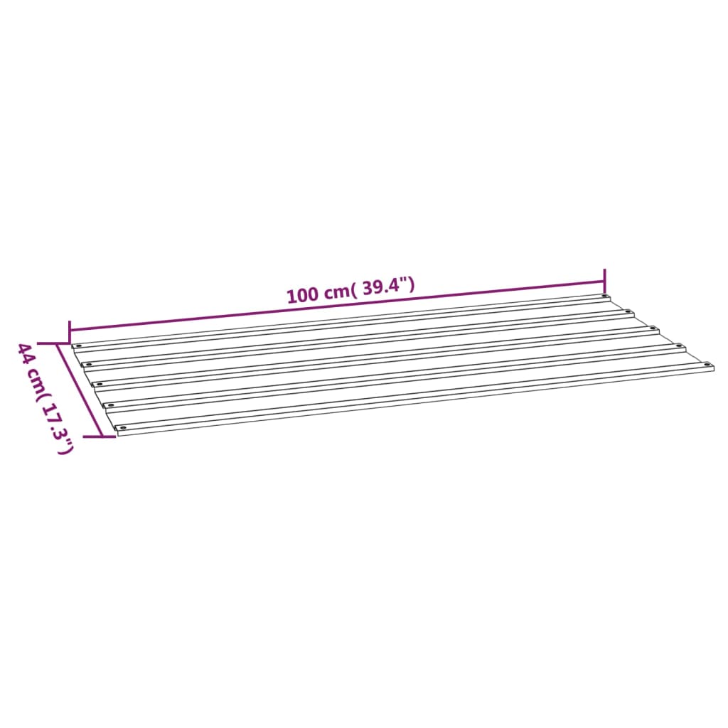 vidaXL Panele dachowe, 36 szt., rdzawe, 100x44 cm, stal kortenowska