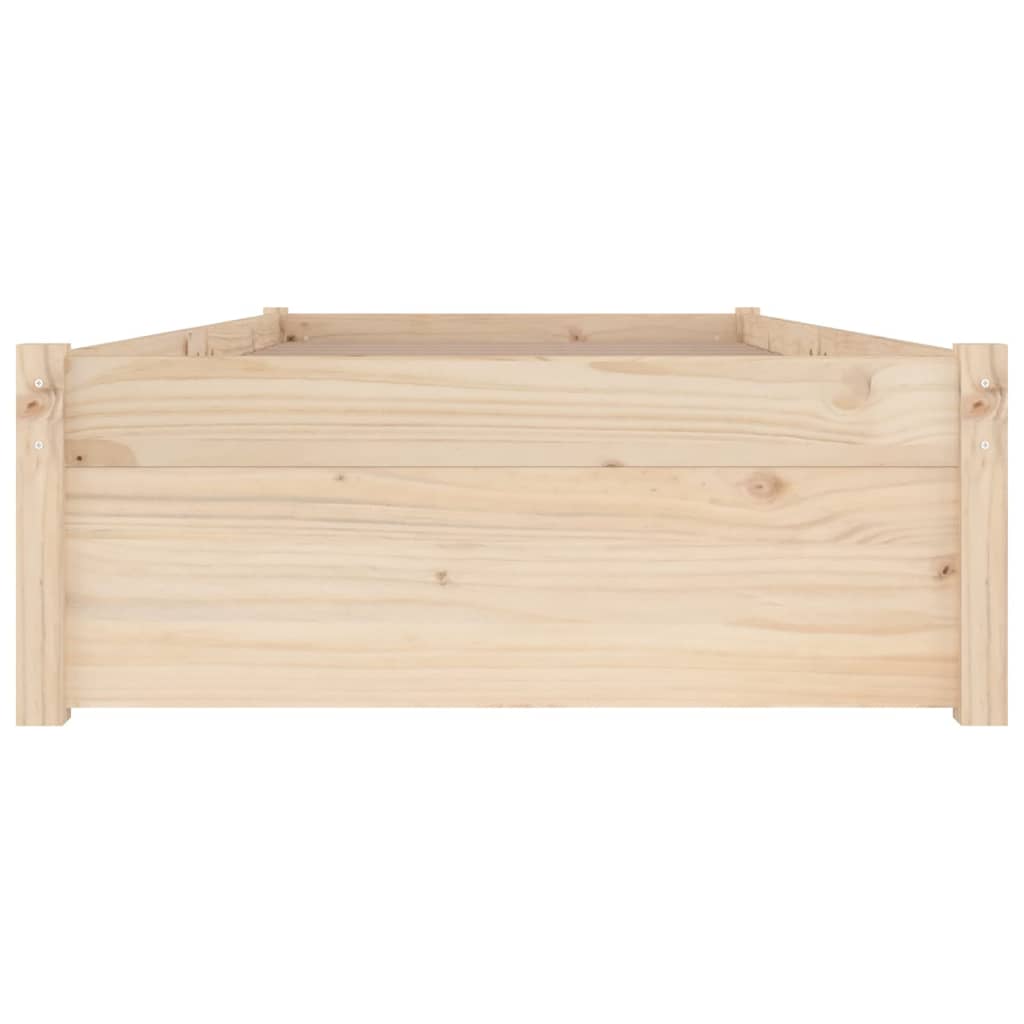 vidaXL Rama łóżka z szufladami, 75x190 cm