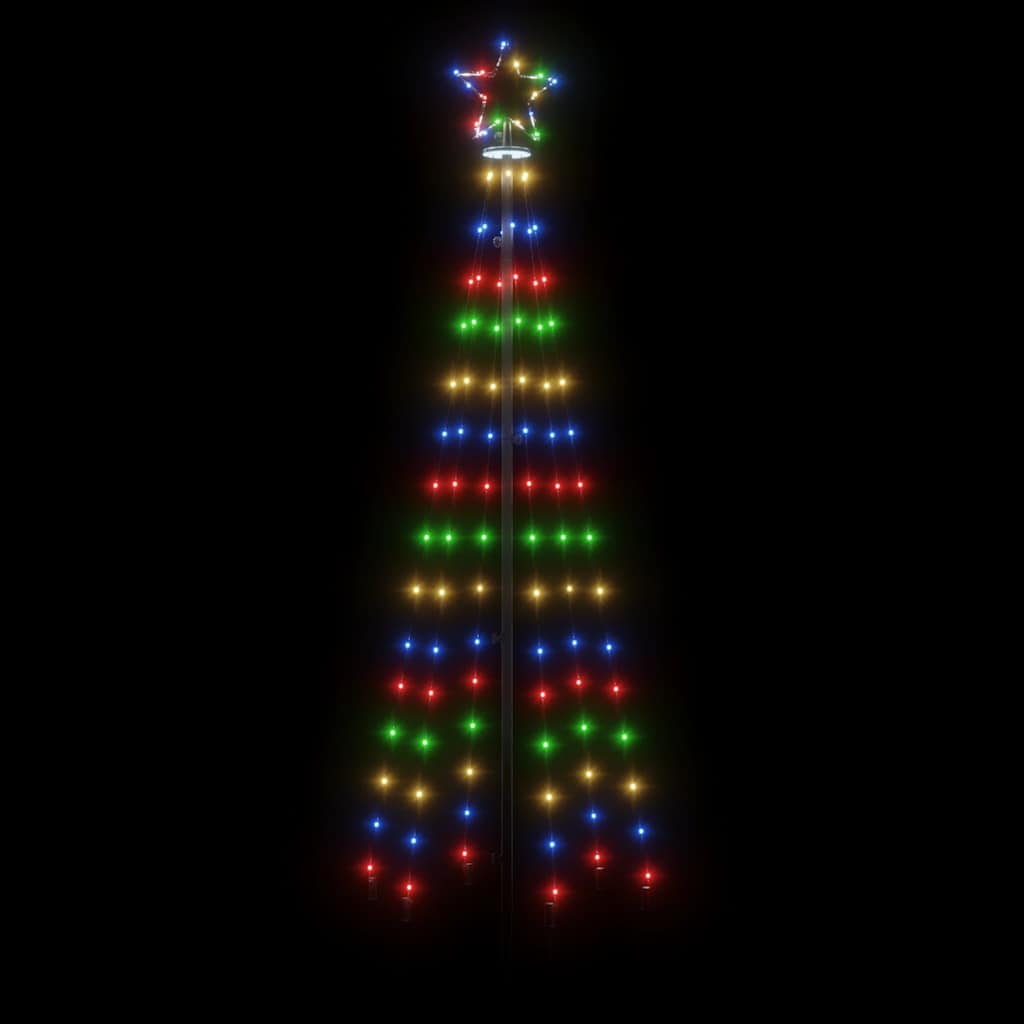 vidaXL Choinka stożkowa, 108 kolorowych diod LED, 70x180 cm