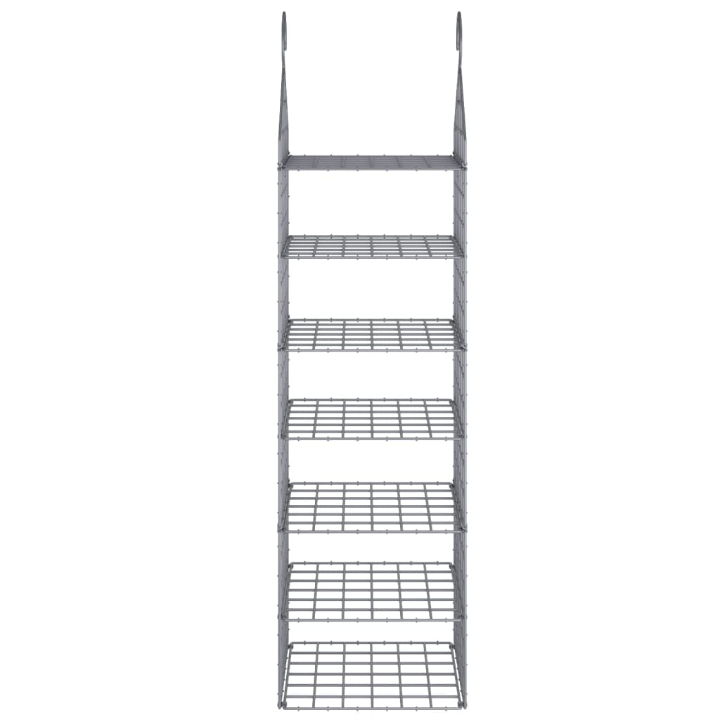 vidaXL Wiszący organizer do szafy z 7 półkami