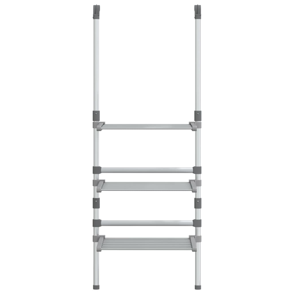 vidaXL Wisząca suszarka na pranie, 3-poziomowa, aluminium