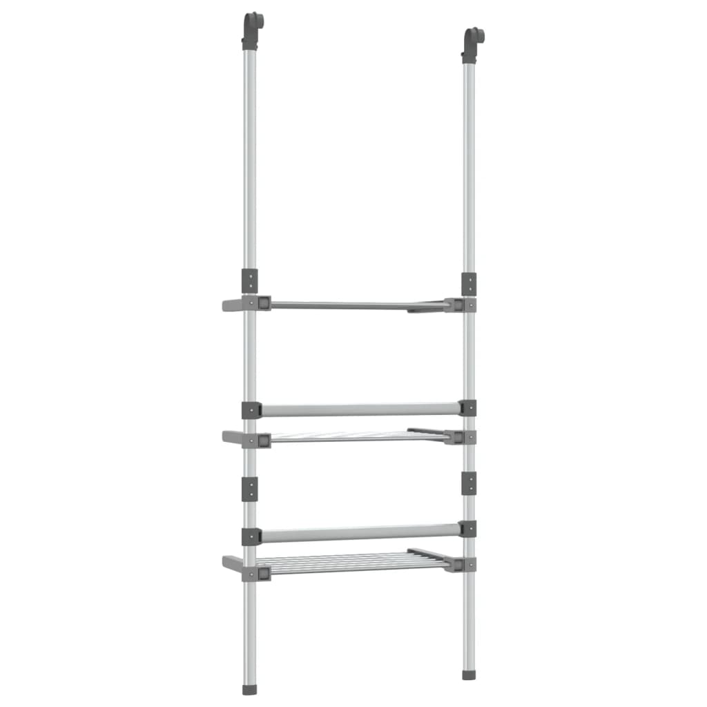 vidaXL Wisząca suszarka na pranie, 3-poziomowa, aluminium