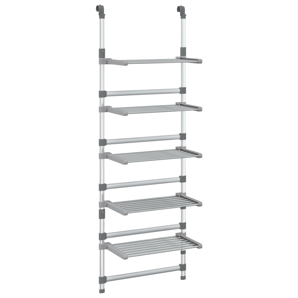 vidaXL Wisząca suszarka na pranie, 5-poziomowa, aluminium