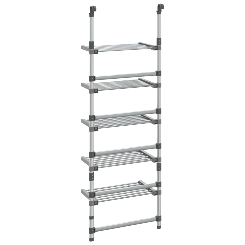 vidaXL Wisząca suszarka na pranie, 5-poziomowa, aluminium