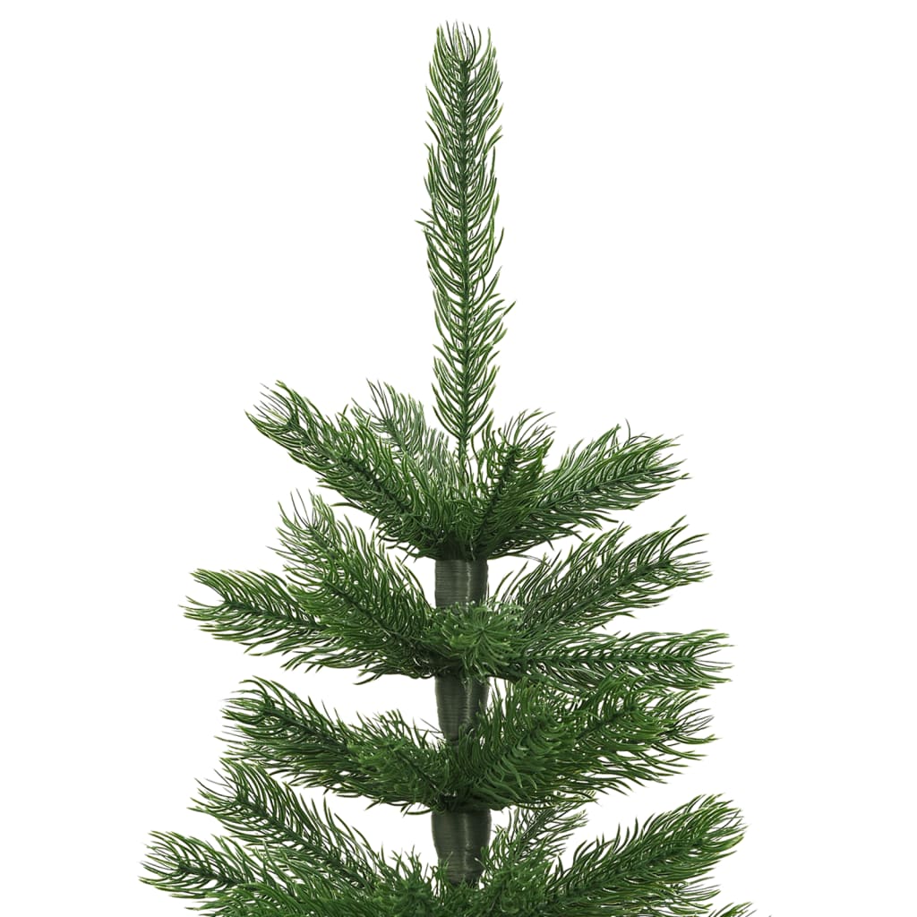vidaXL Sztuczna, smukła choinka ze stojakiem, 150 cm, PE