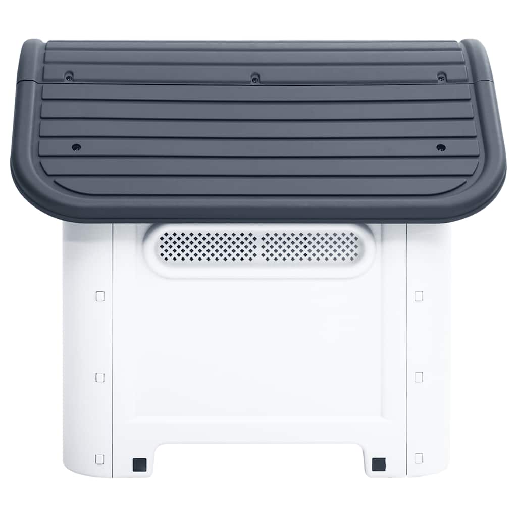vidaXL Buda dla psa szara 59x75x66 cm Polipropylen