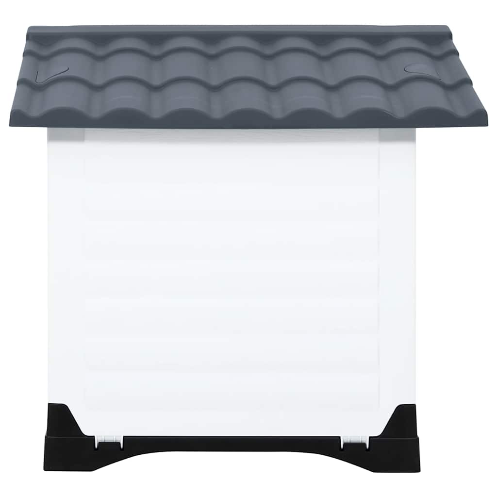 vidaXL Buda dla psa szara 90,5x68x66 cm Polipropylen