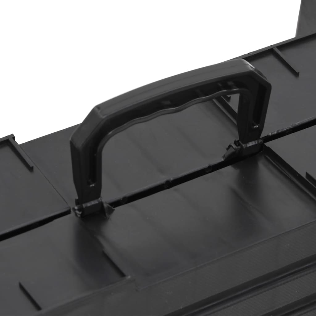 vidaXL Składana rampa dla psów, czarna, 153x40x12,5 cm, plastikowa