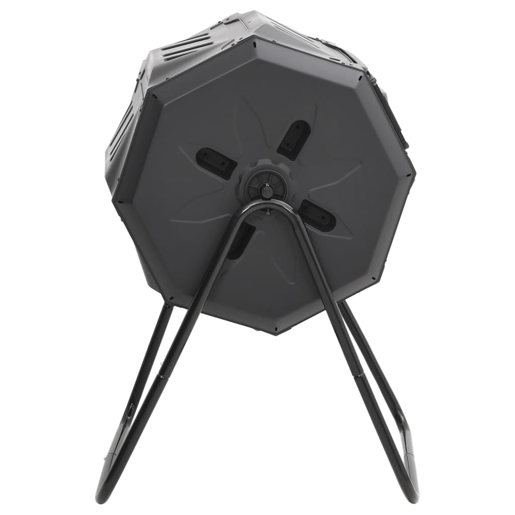 vidaXL Kompostownik do ogrodu, czarny, 73x64x95 cm, 160 L