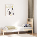 vidaXL Rama łóżka, lite drewno sosnowe, 75x190 cm, pojedyncza