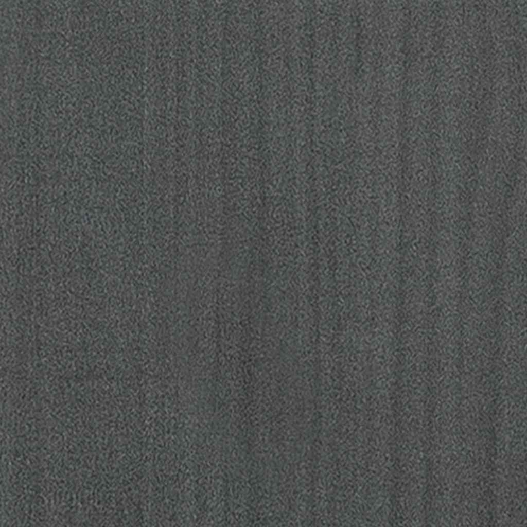 vidaXL Rama łóżka, szara, lite drewno sosnowe, 200 x 200 cm