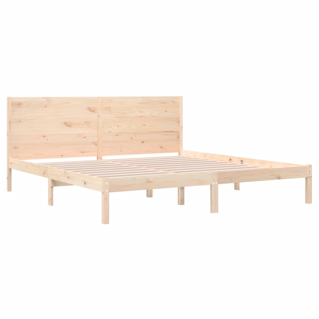 vidaXL Rama łóżka bez materaca, 200x200 cm, lite drewno sosnowe