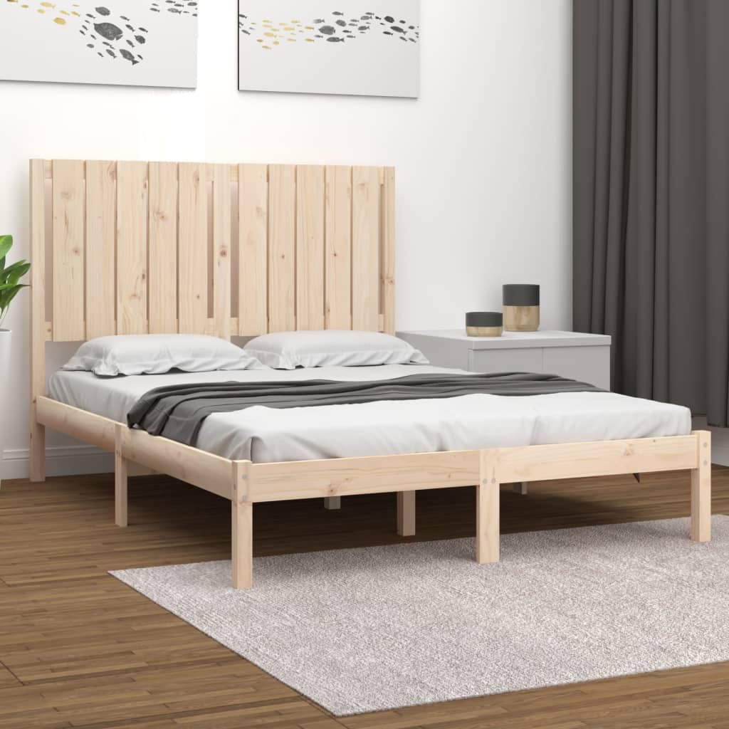 vidaXL Rama łóżka bez materaca, 120x200 cm, lite drewno sosnowe