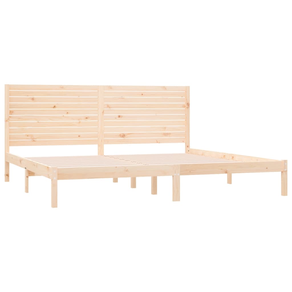 vidaXL Rama łóżka, lite drewno, 200x200 cm