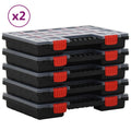 vidaXL Pudełka asortymentowe, 10 szt., 34,5x25x5 cm polipropylen