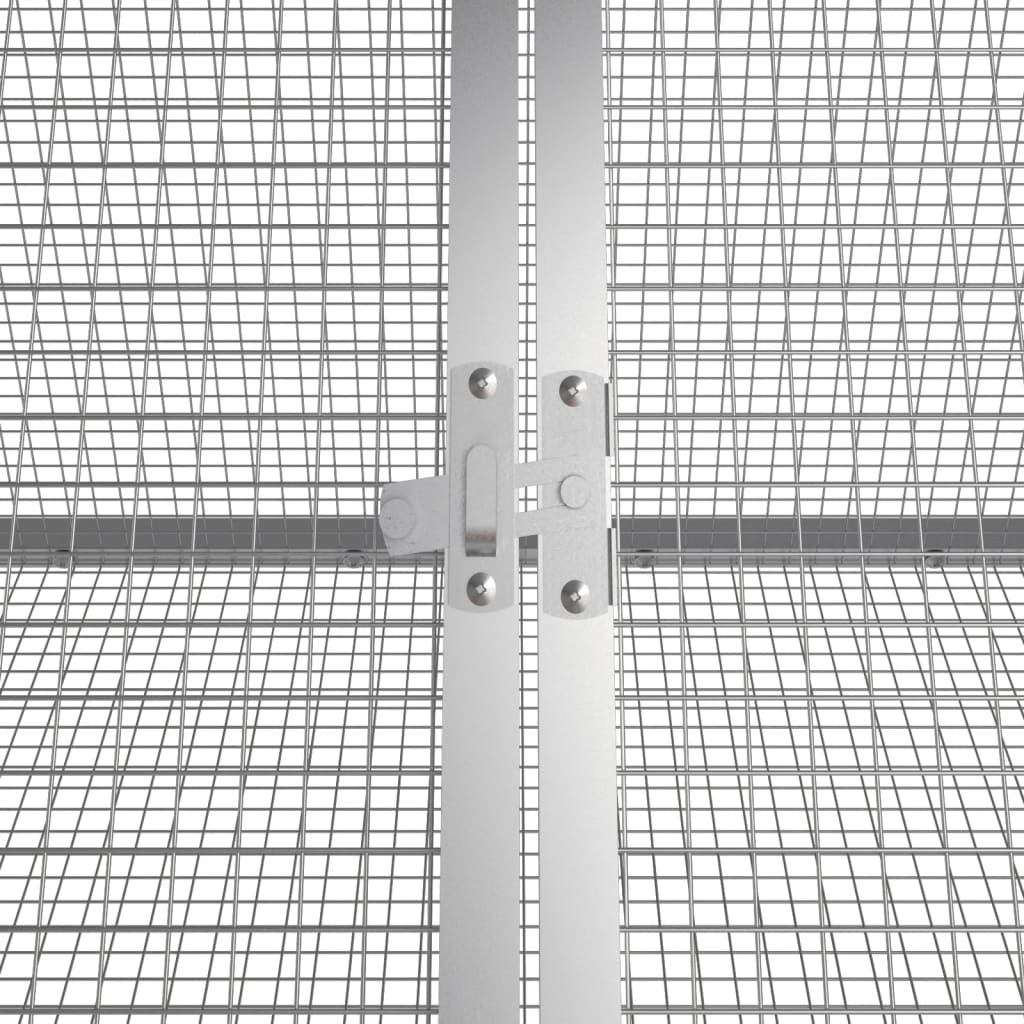 vidaXL Klatka dla królików, antracytowa, 403,5x80,5x71 cm, stal