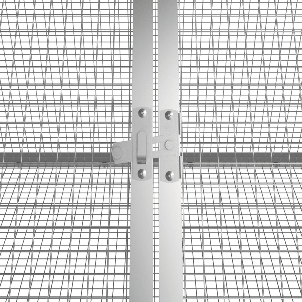 vidaXL Klatka dla królików, antracytowa, 504,5x80,5x71 cm, stal