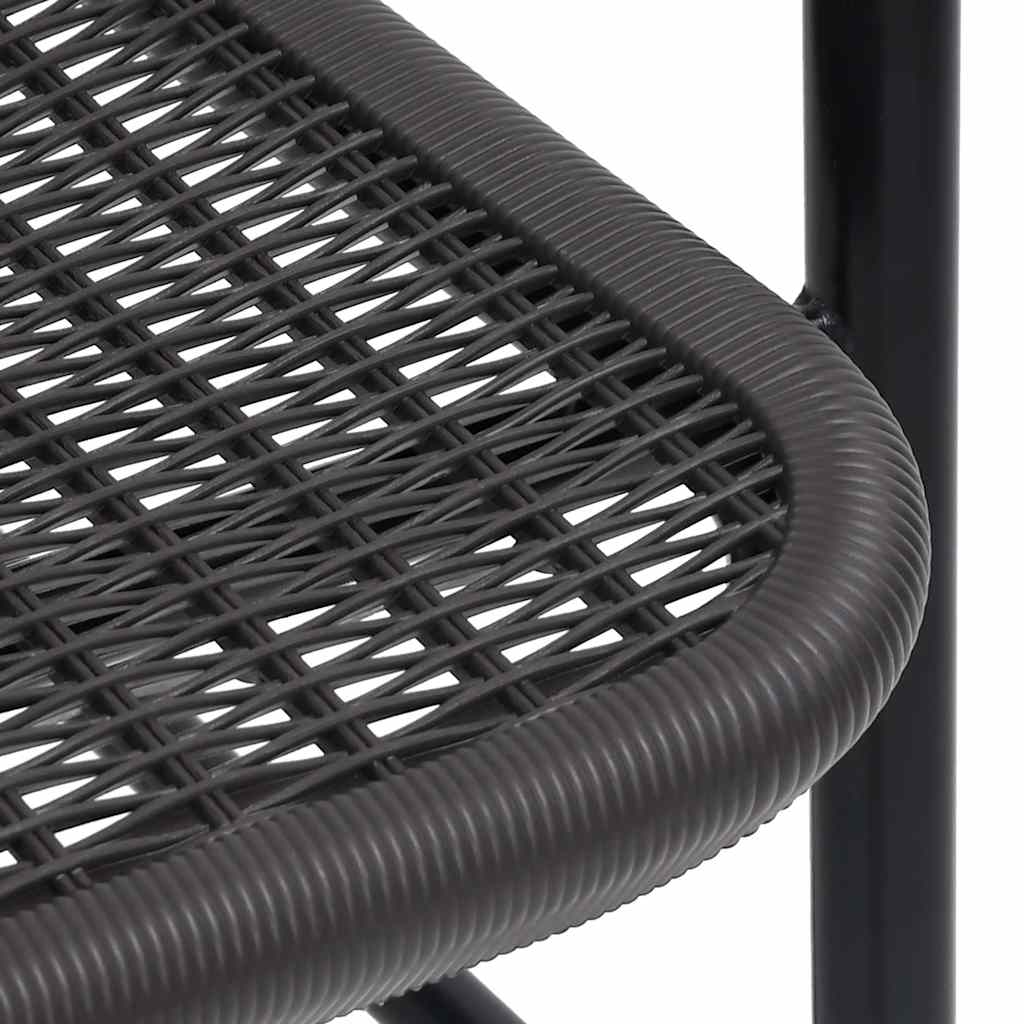 vidaXL Krzesła ogrodowe, 8 szt., rattan syntetyczny i stal, 110 kg