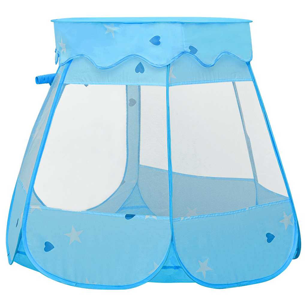 vidaXL Namiot do zabawy z 250 piłeczkami, niebieski, 102x102x82 cm