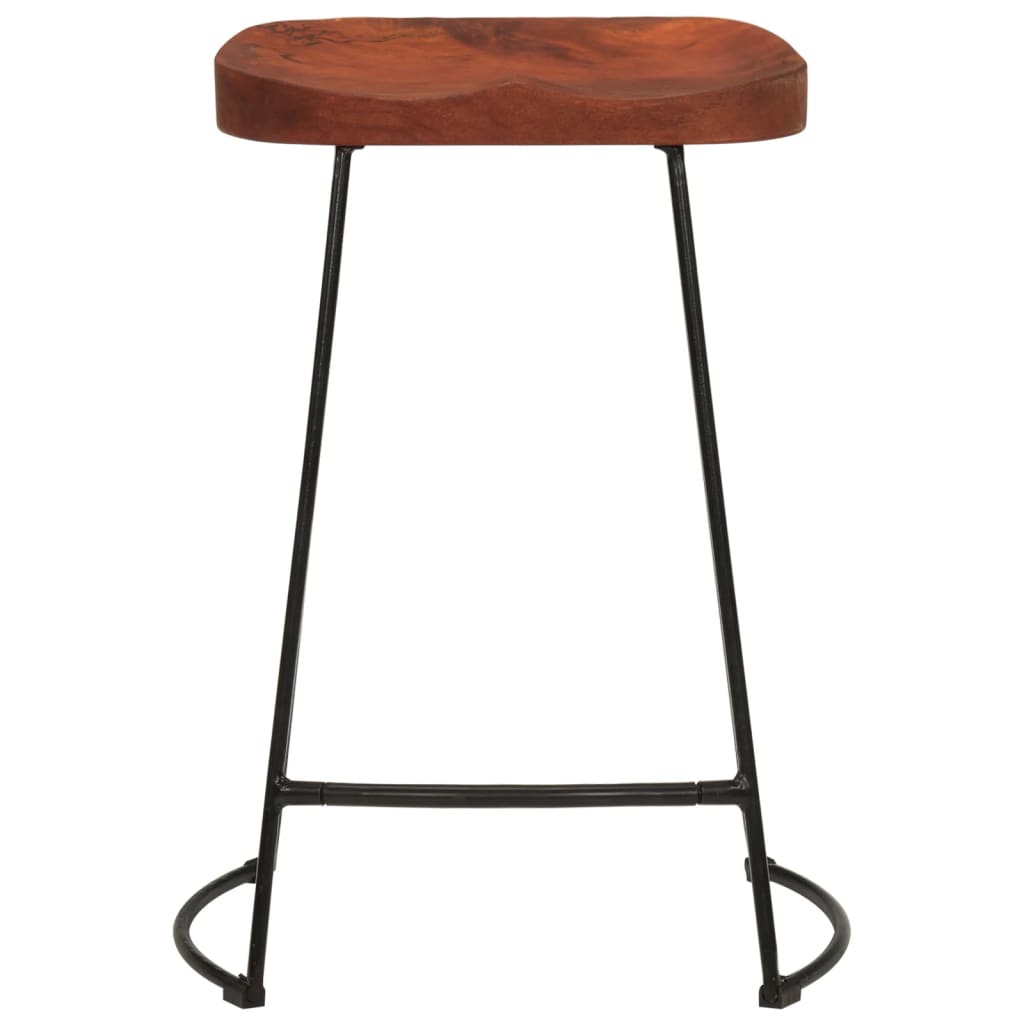 vidaXL Stołki barowe Gavin, 2 szt., 45x40x63 cm, lite drewno mango