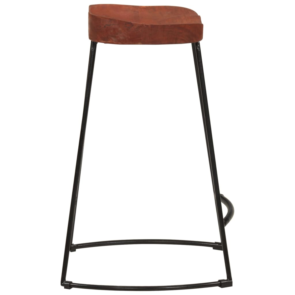 vidaXL Stołki barowe Gavin, 2 szt., 45x40x63 cm, lite drewno mango