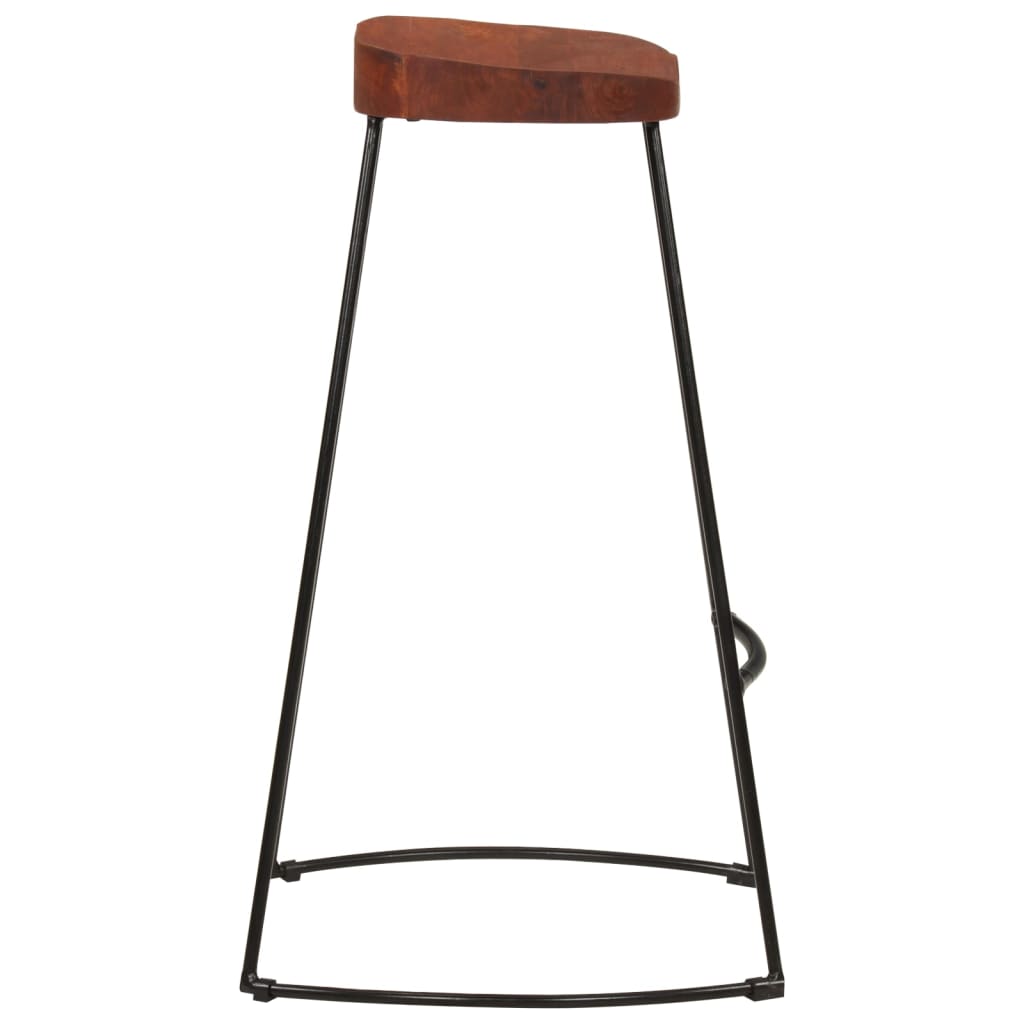 vidaXL Stołki barowe Gavin, 2 szt., 50x40x78 cm, lite drewno mango