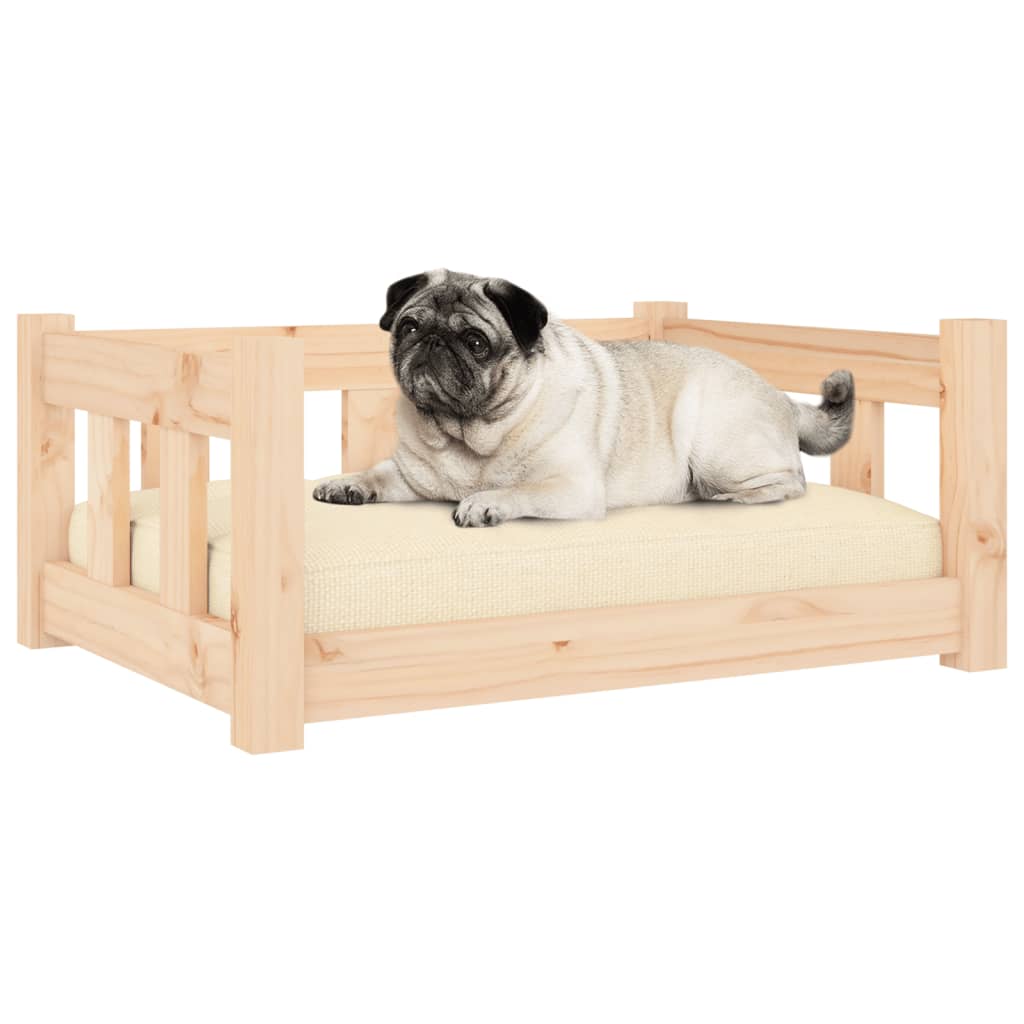 vidaXL Legowisko dla psa, 65,5x50,5x28 cm, lite drewno sosnowe