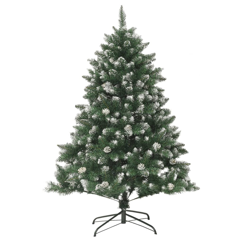 vidaXL Sztuczna choinka ze stojakiem, 120 cm, PVC