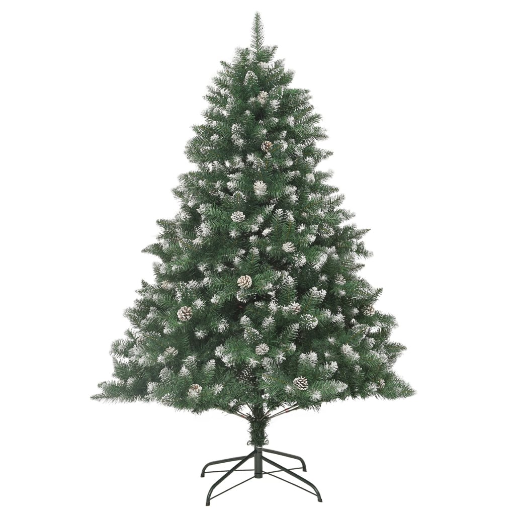 vidaXL Sztuczna choinka ze stojakiem, 210 cm, PVC