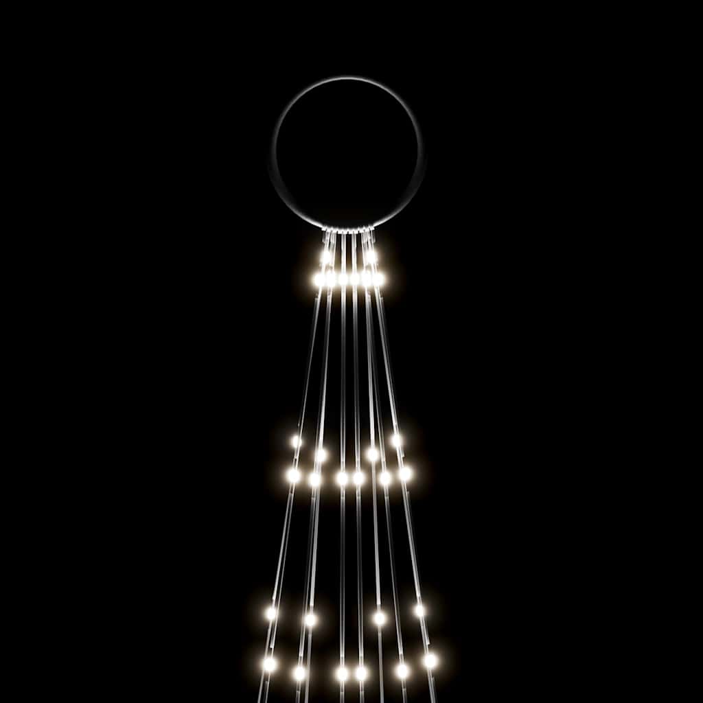vidaXL Choinka do montażu na maszcie, 310 zimnych białych LED, 300 cm
