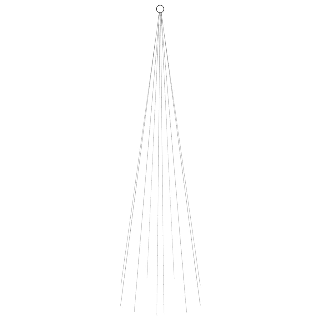 vidaXL Choinka do montażu na maszcie, 310 niebieskich LED, 300 cm