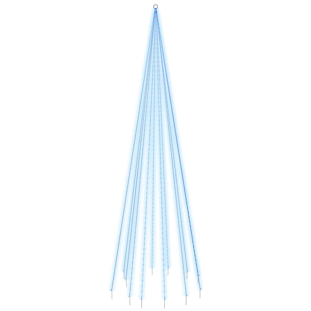 vidaXL Choinka do montażu na maszcie, 732 niebieskich diod LED, 500 cm