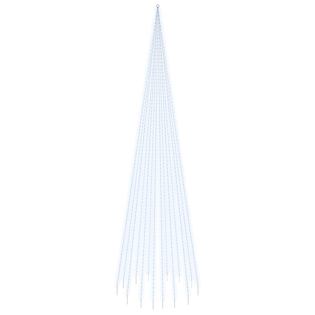 vidaXL Choinka do montażu na maszcie, 1134 zimnych białych LED, 800 cm