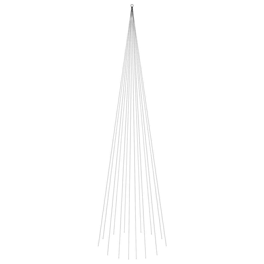 vidaXL Choinka do montażu na maszcie, 1134 zimnych białych LED, 800 cm