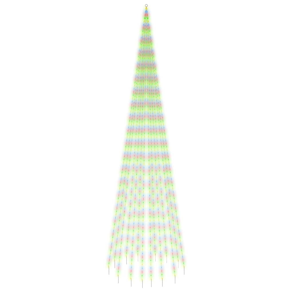 vidaXL Choinka do montażu na maszcie, 1134 kolorowych LED, 800 cm