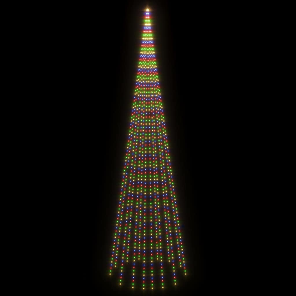 vidaXL Choinka do montażu na maszcie, 1134 kolorowych LED, 800 cm