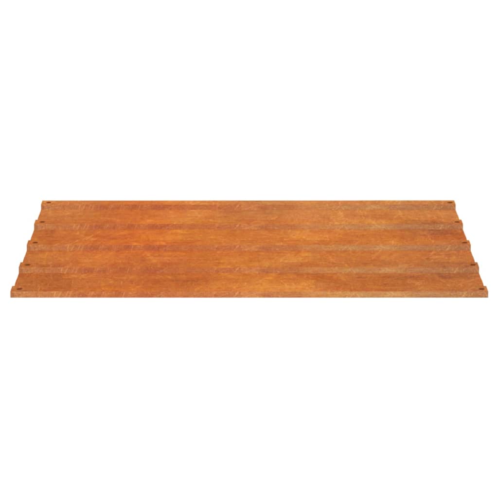 vidaXL Panele dachowe, 36 szt., rdzawe, 60x44 cm, stal kortenowska