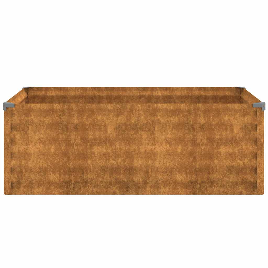 vidaXL Podwyższona grządka ogrodowa 100x50x36 cm, stal Corten