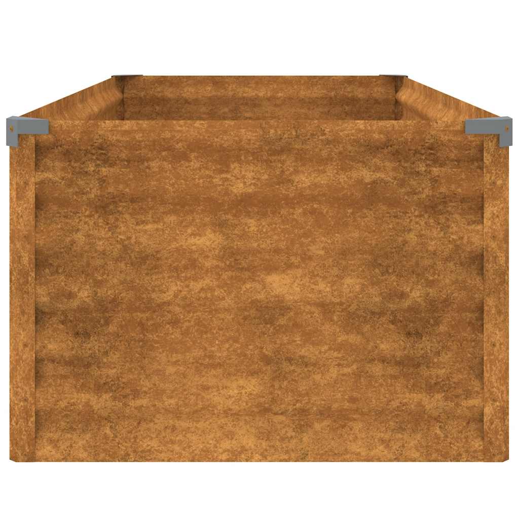 vidaXL Podwyższona grządka ogrodowa 100x50x36 cm, stal Corten