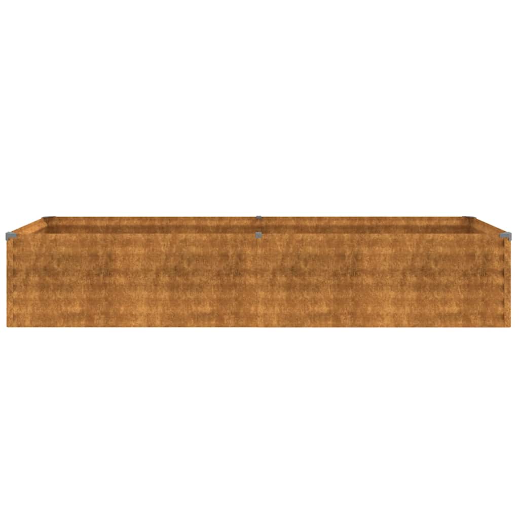 vidaXL Podwyższona grządka ogrodowa 194x50x36 cm, stal Corten