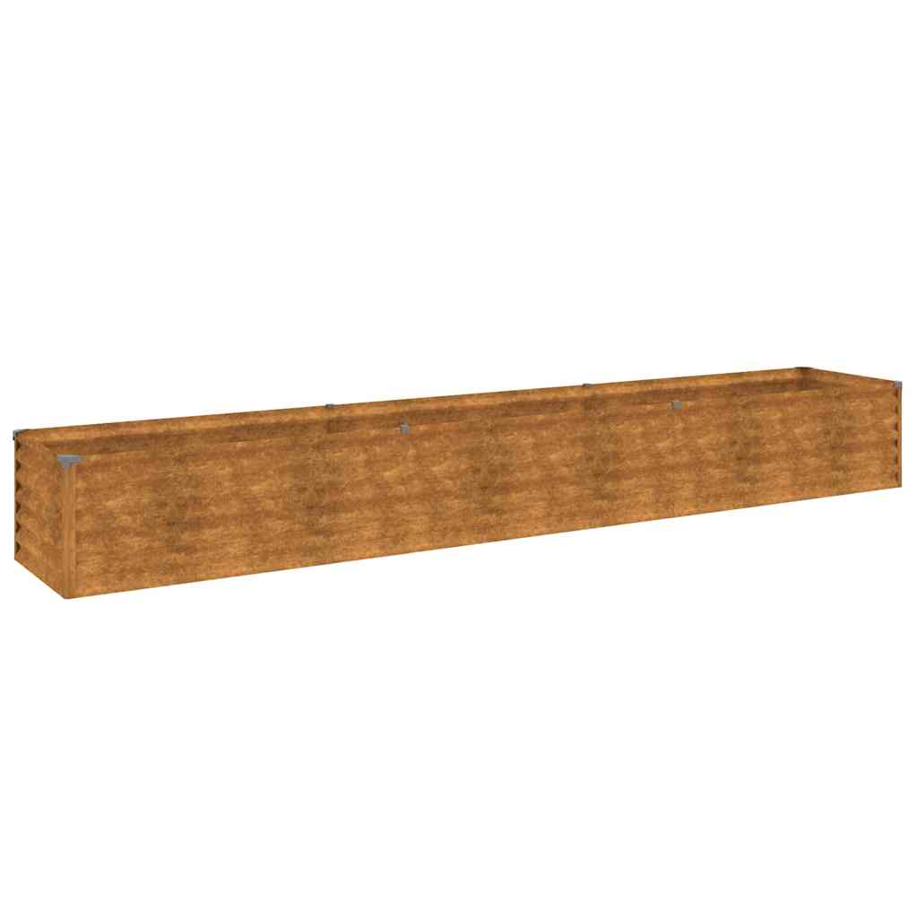 vidaXL Podwyższona grządka ogrodowa 291x50x36 cm, stal Corten