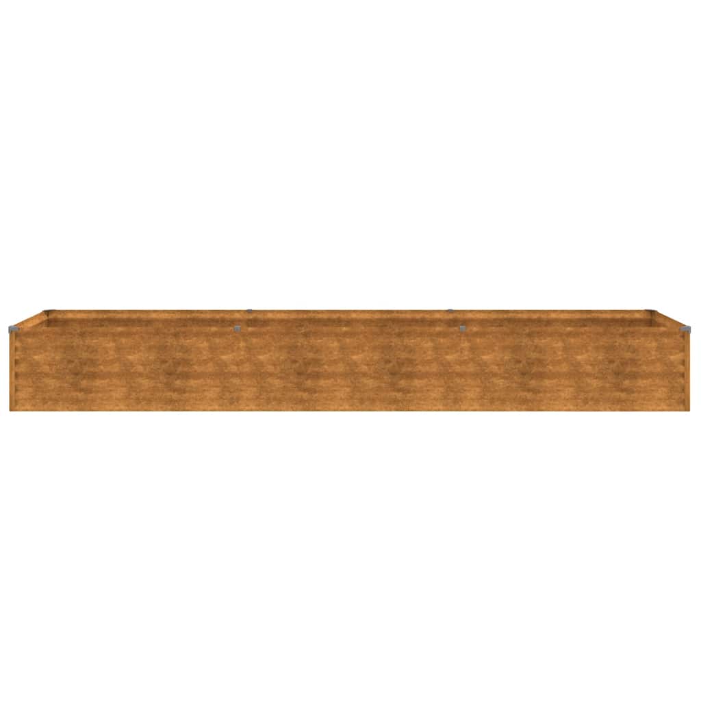 vidaXL Podwyższona grządka ogrodowa 291x50x36 cm, stal Corten