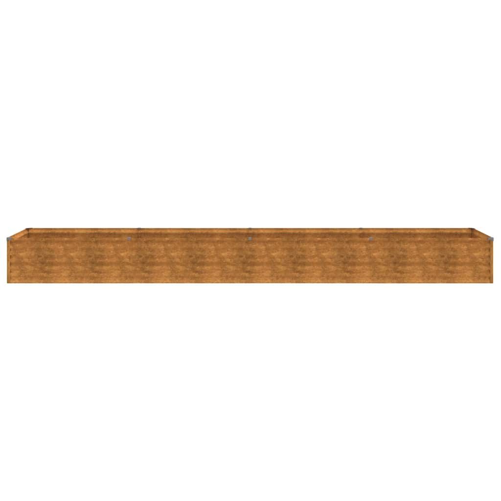 vidaXL Podwyższona grządka ogrodowa 386x50x36 cm, stal Corten