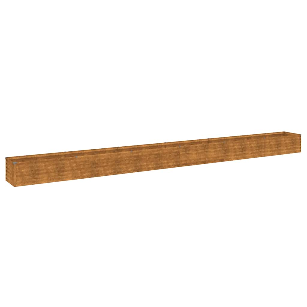 vidaXL Podwyższona grządka ogrodowa 580x50x36 cm, stal Corten