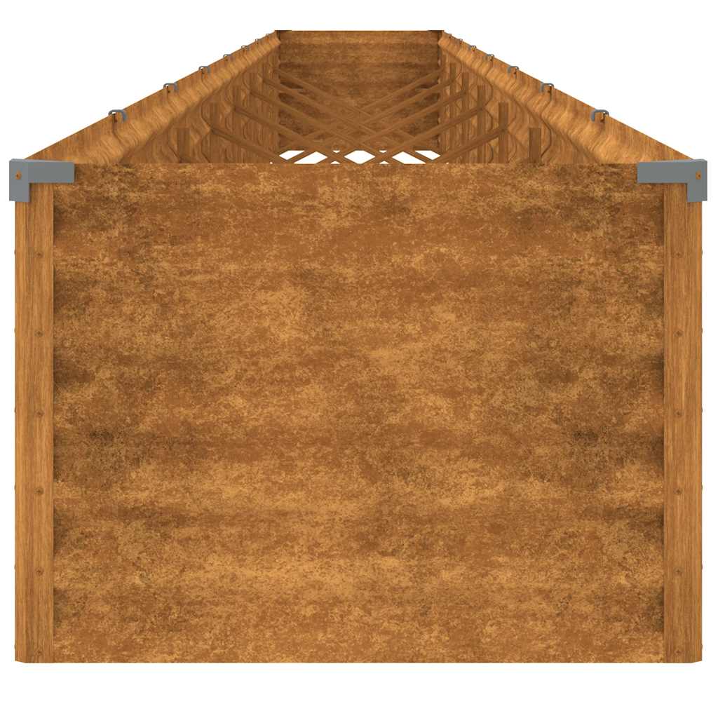 vidaXL Podwyższona donica, 770x50x36 cm, stal kortenowska