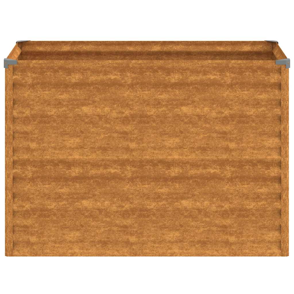 vidaXL Podwyższona grządka ogrodowa 100x50x69 cm, stal Corten