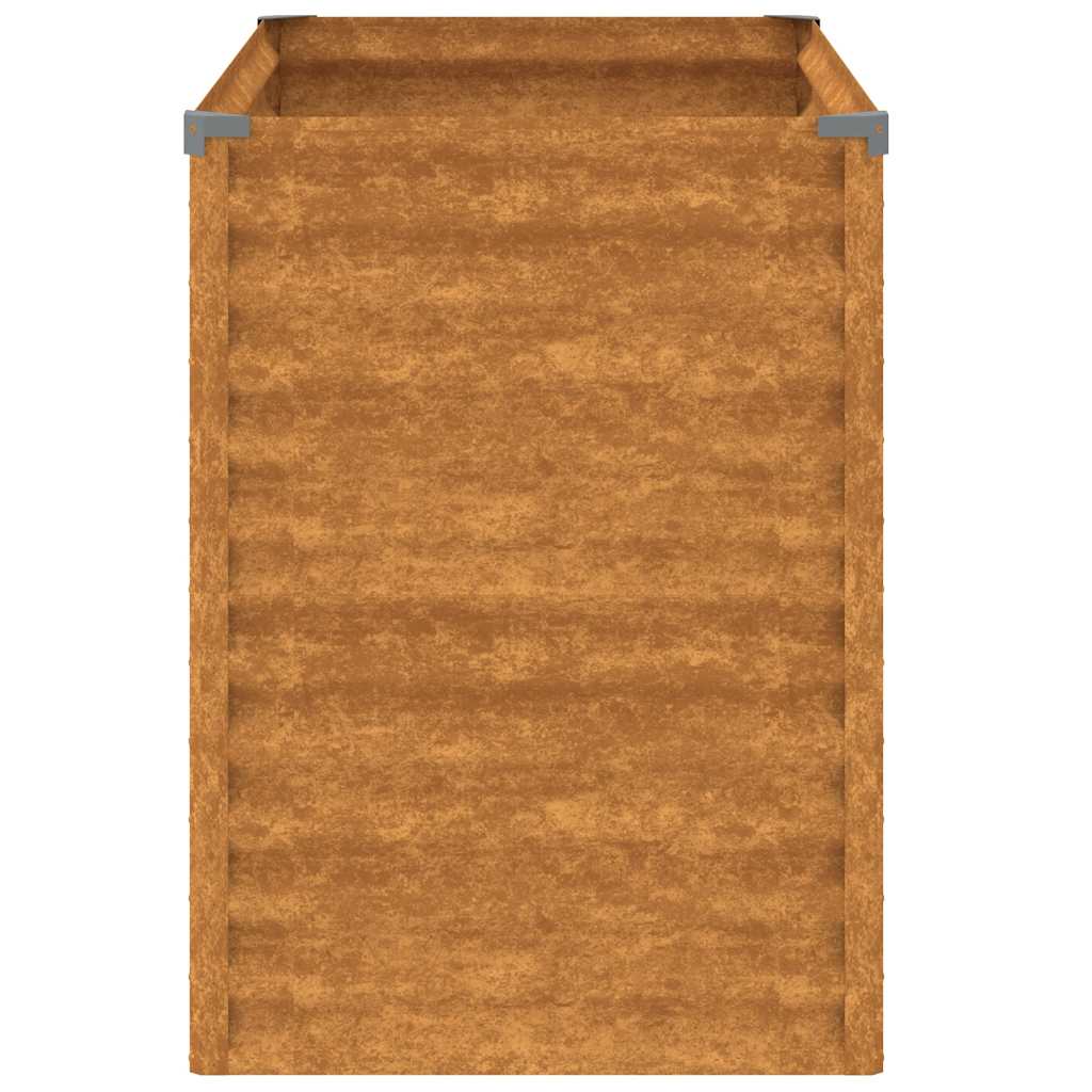 vidaXL Podwyższona grządka ogrodowa 100x50x69 cm, stal Corten